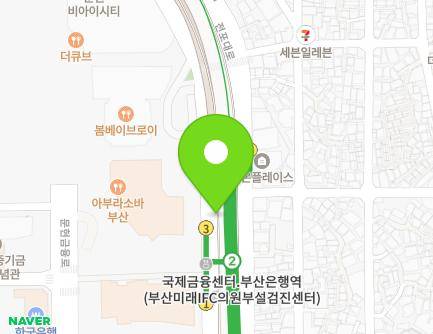 부산광역시 남구 전포대로 지하97 (문현동, 국제금융센터.부산은행역) 지도