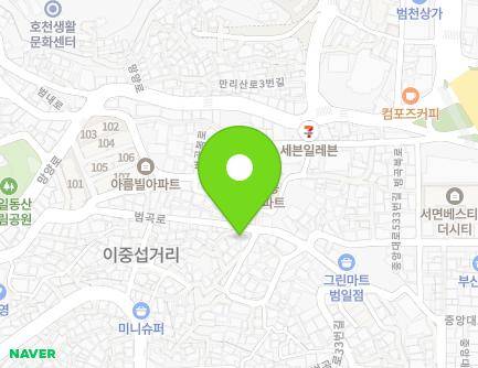 부산광역시 동구 범곡로 43 (범일동) 지도