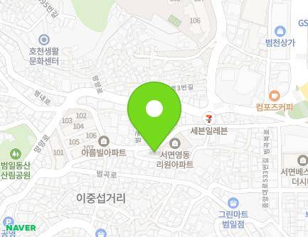 부산광역시 동구 범곡북로 19 (범일동) 지도