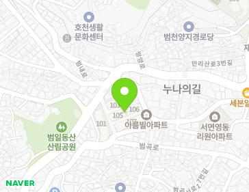부산광역시 동구 범곡북로 27 (범일동, 아름빌아파트) 지도