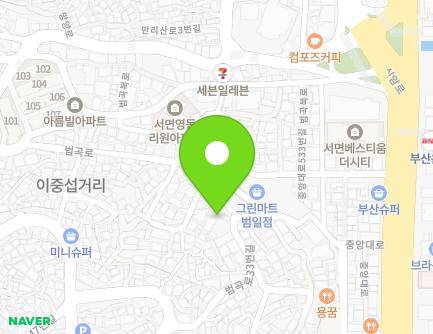 부산광역시 동구 범곡로33번길 8-1 (범일동, 월범빌라) 지도