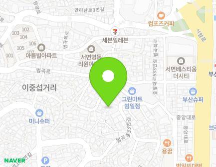 부산광역시 동구 범곡로33번길 10 (범일동, 다산빌라) 지도