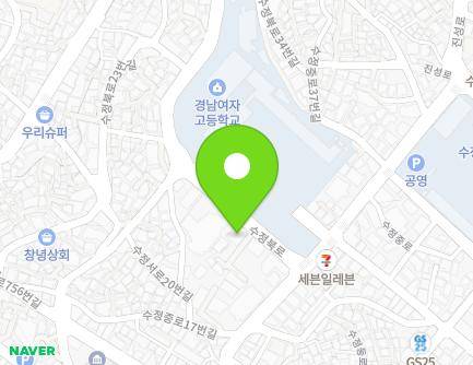 부산광역시 동구 수정북로 7 (수정동, 경호빌라) 지도