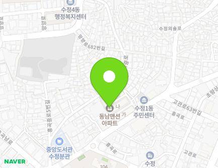 부산광역시 동구 홍곡로 67 (수정동, 동남아파트) 지도