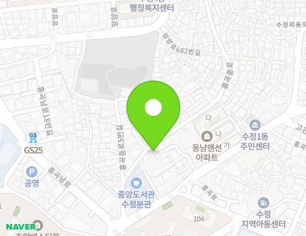 부산광역시 동구 홍곡중로 14 (수정동, 대성주택) 지도