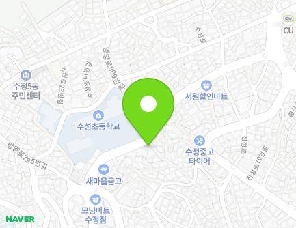 부산광역시 동구 망양로 806-1 (수정동, 수성지구대) 지도