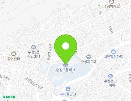 부산광역시 동구 망양로 807 (수정동, 수성초등학교) 지도