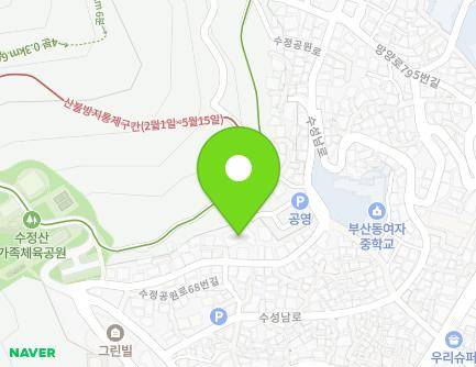 부산광역시 동구 수정공원로 77-1 (수정동, 영호수정빌라) 지도