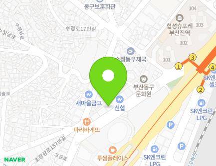 부산광역시 동구 중앙대로349번길 38 (수정동) 지도