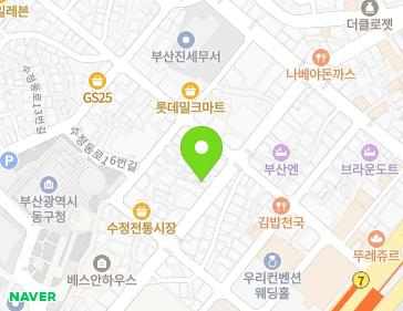 부산광역시 동구 고관로 119 (수정동) 지도