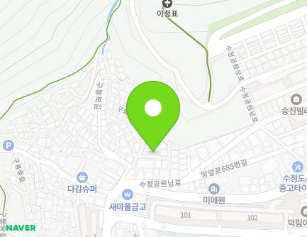 부산광역시 동구 구봉북길4번가길 5 (수정동) 지도