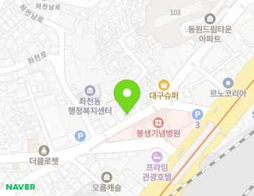 부산광역시 동구 고관로 153 (좌천동) 지도