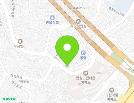 부산광역시 동구 증산로 51-1 (좌천동) 지도