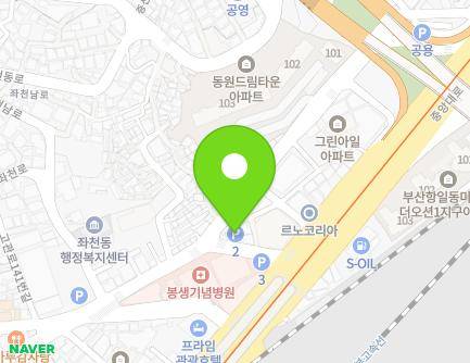 부산광역시 동구 중앙대로 407-8 (좌천동, 좌천동주차타워) 지도