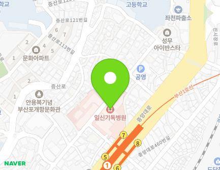 부산광역시 동구 정공단로 34 (좌천동, 일신기독병원) 지도