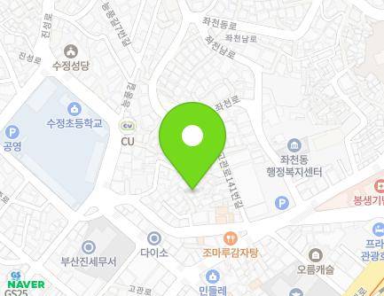 부산광역시 동구 고관로141번길 11-21 (좌천동, 황금빌라) 지도