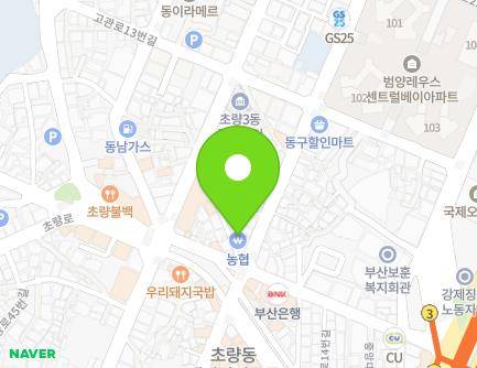 부산광역시 동구 초량중로 95 (초량동) 지도