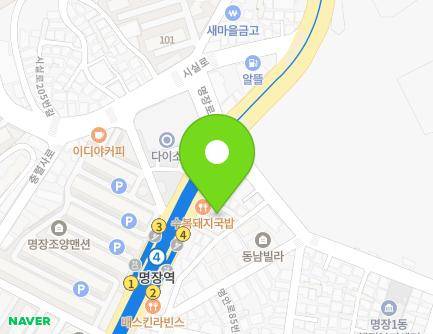 부산광역시 동래구 반송로 292-6 (명장동) 지도