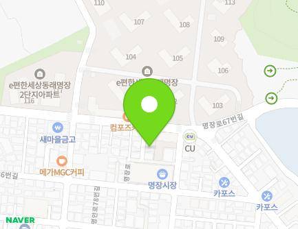 부산광역시 동래구 명장로 60-3 (명장동) 지도