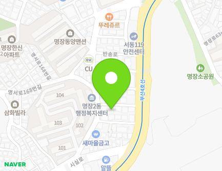 부산광역시 동래구 반송로 317-9 (명장동) 지도