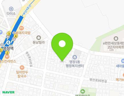 부산광역시 동래구 명장로28번길 14 (명장동) 지도