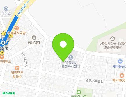 부산광역시 동래구 명장로28번길 13-1 (명장동) 지도