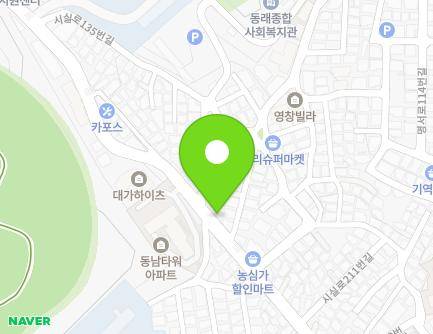 부산광역시 동래구 시실로 161 (명장동) 지도