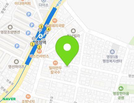 부산광역시 동래구 명안로85번길 33 (명장동) 지도