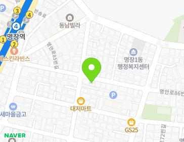 부산광역시 동래구 명안로85번길 21 (명장동) 지도