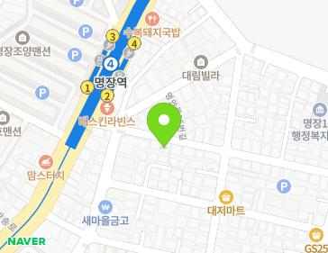 부산광역시 동래구 명안로85번길 39 (명장동) 지도