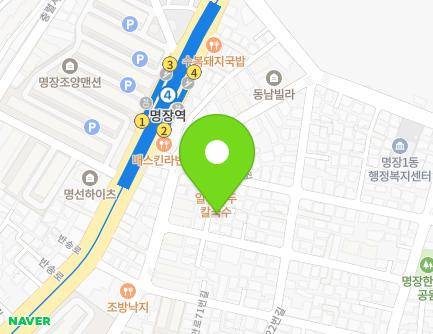 부산광역시 동래구 명안로77번길 42-4 (명장동) 지도