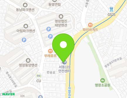 부산광역시 동래구 반송로 331 (명장동, 서동119안전센터) 지도