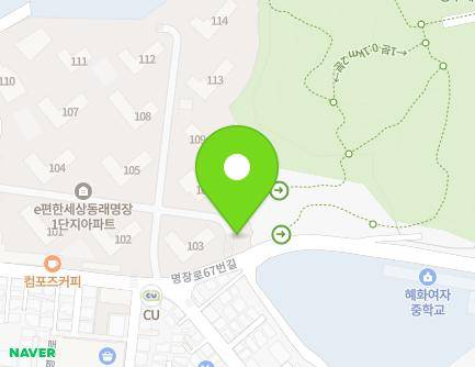 부산광역시 동래구 명장로67번길 11 (명장동, 부산다일교회) 지도