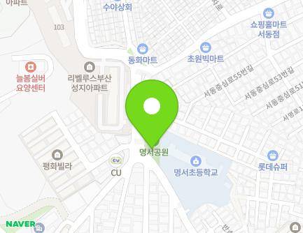 부산광역시 동래구 명서로 111 (명장동, 명장2치안센터) 지도