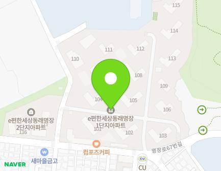 부산광역시 동래구 명장로 65 (명장동, e편한세상동래명장) 지도