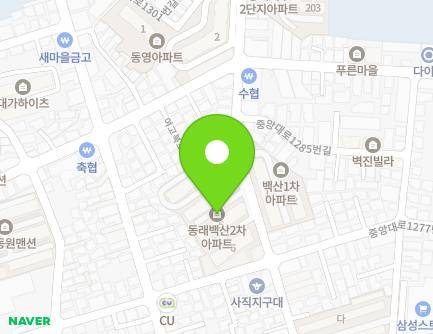 부산광역시 동래구 여고로127번길 65 (사직동, 동래백산아파트) 지도