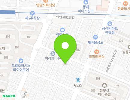 부산광역시 동래구 연안로59번길 89-3 (안락동) 지도