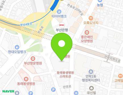 부산광역시 동래구 안연로 113 (안락동, 동래봉생병원스마트관주차타워) 지도