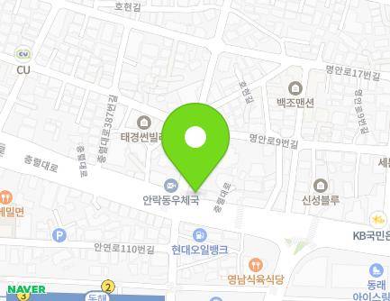부산광역시 동래구 충렬대로 397 (안락동, 안락성당) 지도