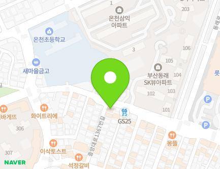 부산광역시 동래구 중앙대로1367번길 70-24 (온천동) 지도