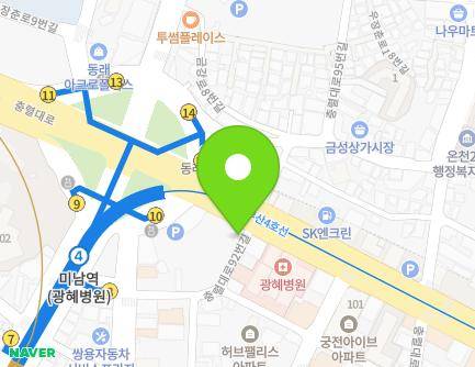 부산광역시 동래구 충렬대로 90-1 (온천동) 지도