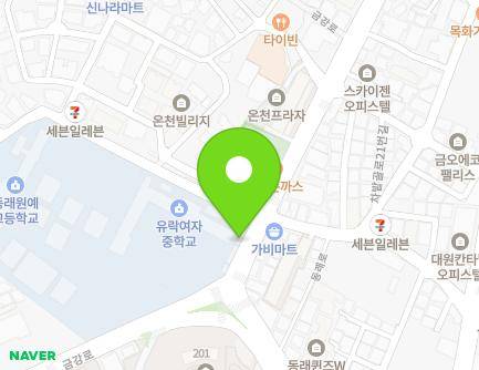 부산광역시 동래구 금강로 57-1 (온천동) 지도