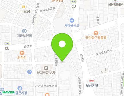 부산광역시 부산진구 냉정로178번길 13 (개금동, 개금유치원) 지도