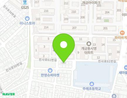 부산광역시 부산진구 진사로61번길 22 (개금동, 양지코쿤빌25차) 지도