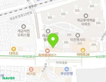 부산광역시 부산진구 가야대로 491 (개금동) 지도