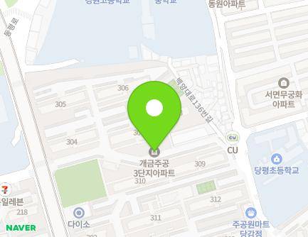 부산광역시 부산진구 백양관문로 10 (당감동, 주공아파트3단지) 지도