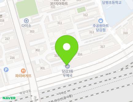 부산광역시 부산진구 백양대로 156 (당감동, 부산당감3동우체국) 지도