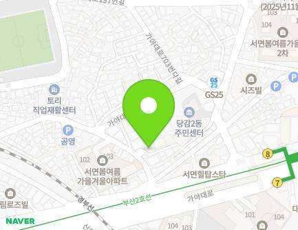 부산광역시 부산진구 가야대로691번길 10-3 (당감동, 에덴빌라) 지도
