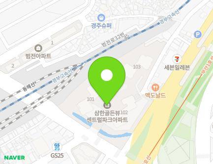 부산광역시 부산진구 중앙대로 821 (범전동, 삼한골든뷰센트럴파크) 지도