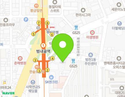 부산광역시 부산진구 범일로 186-1 (범천동) 지도